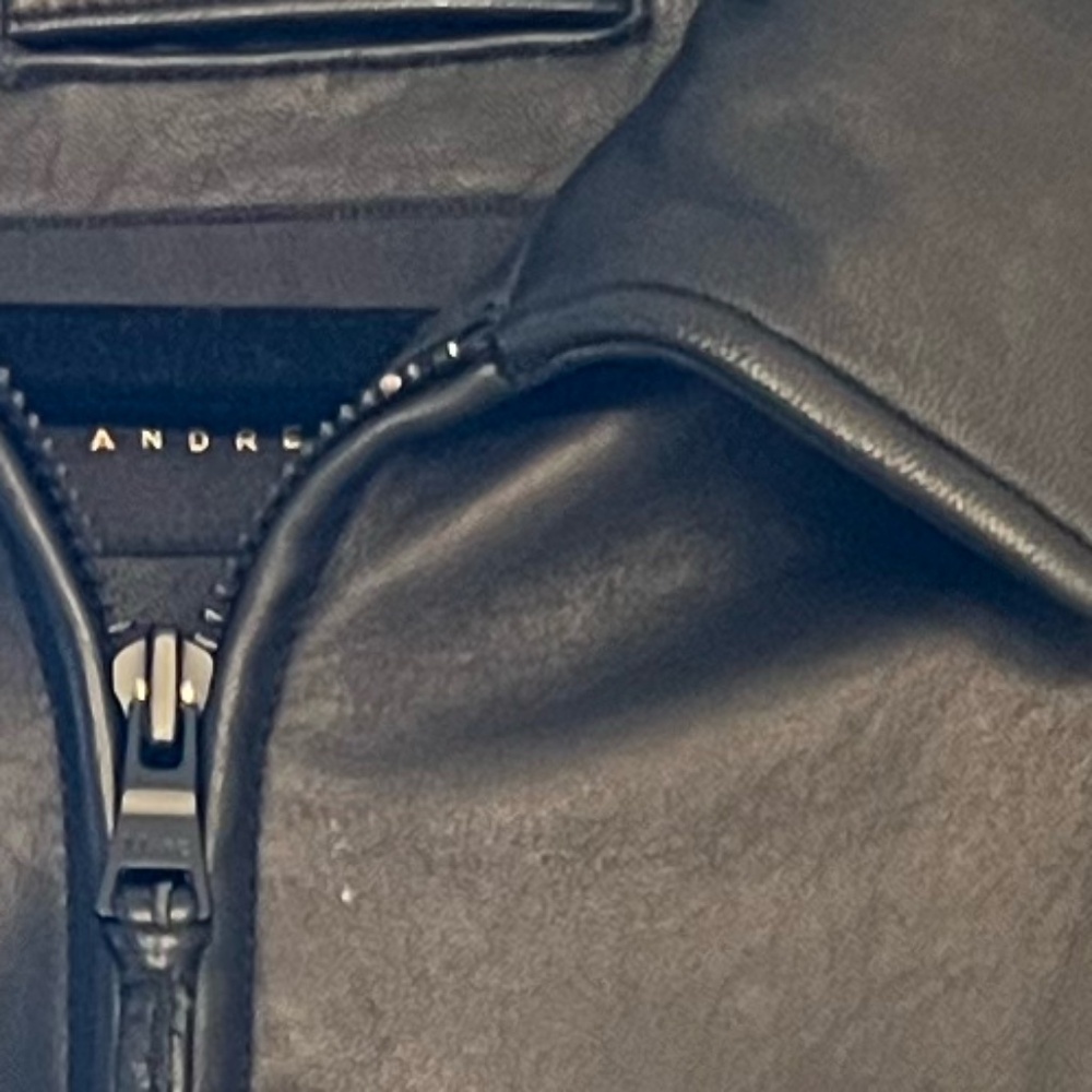 Men's XL Marc New York Leather Coat - Picture 5 of 6